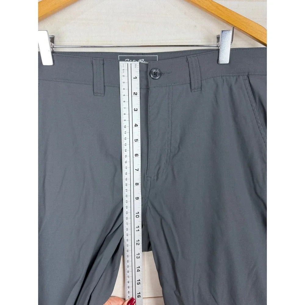 Eddie Bauer Travex Pants Mens 34x30 Dark Gray Hiking Travel Lightweight Outdoor